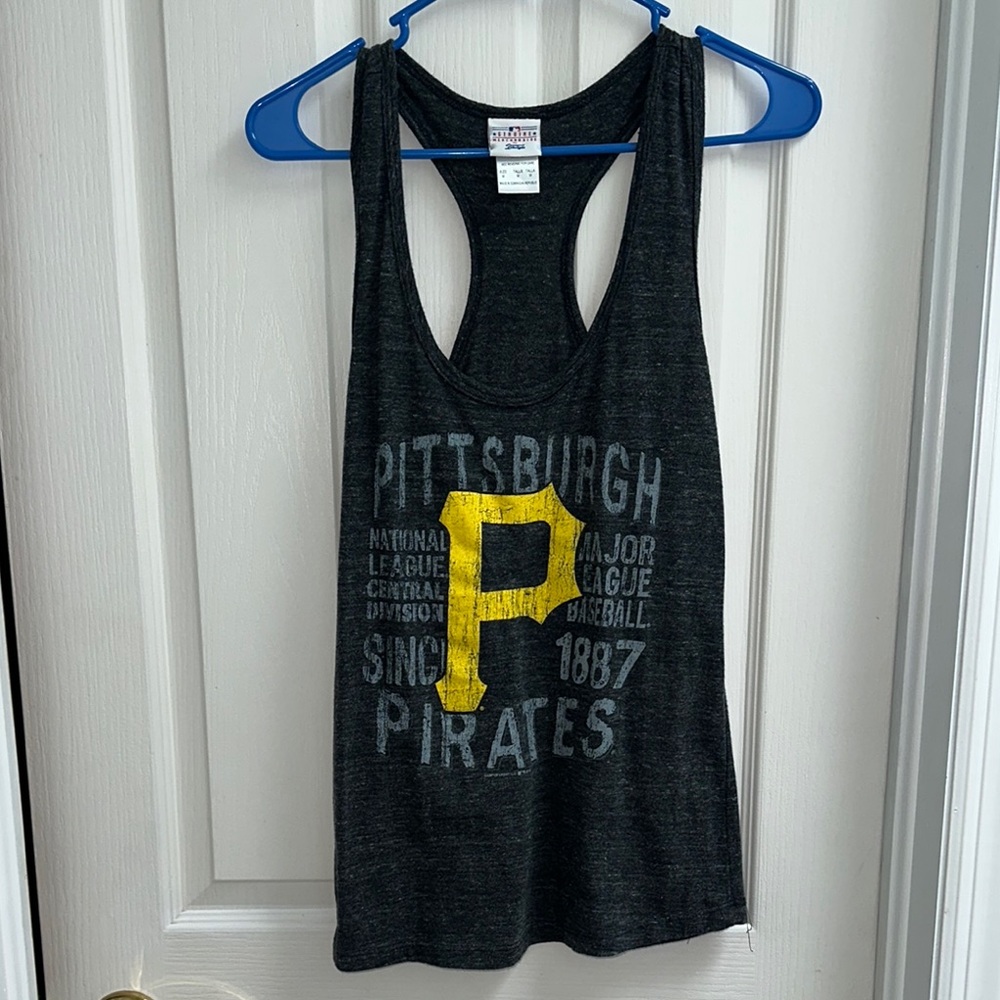 Genuine Merchandise Gray Racerback Tank